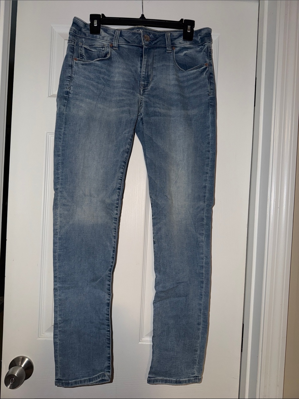 American Eagle Outfitters Women's Skinny Jeans - Light Blue Wash